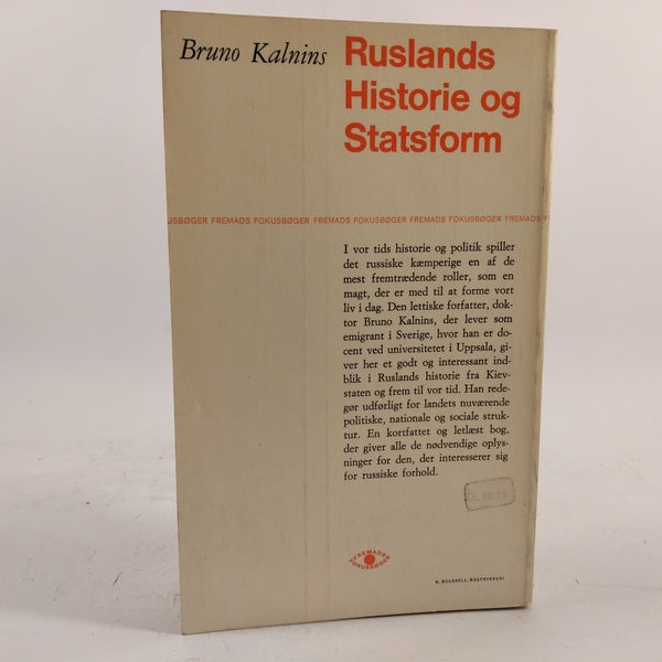 Ruslands historie og statsform af Bruno Kalnins