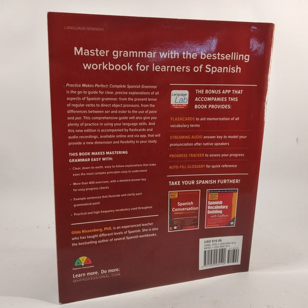 Complete Spanish Grammar - Practice Makes Perfect by Gilda Nissenberg