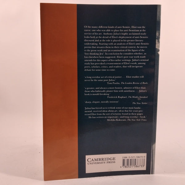 T. S. Eliot, Anti-semitism and the Literary form af Anthony Julius