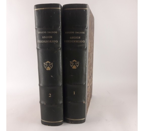 Anden Verdenskrig i Billeder og tekst (2 bind), af J.Byskov, Alfred Bindslev og Johs. Lehm-Laursen