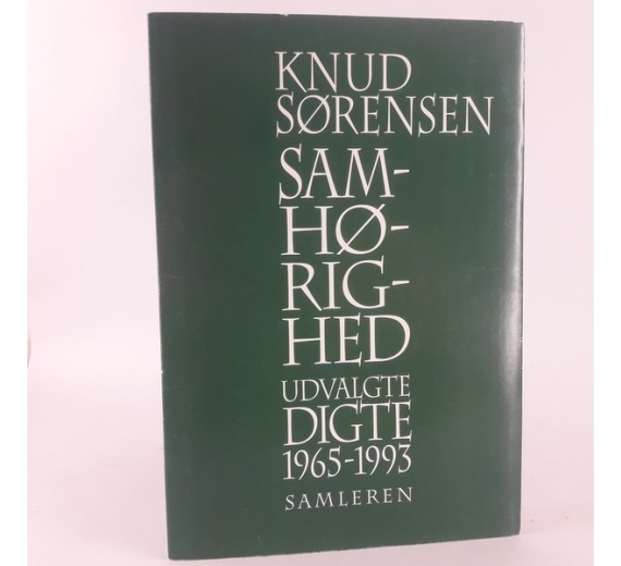 Samhørighed - Udvalgte digte 1965 - 1993 af Knud Sørensen